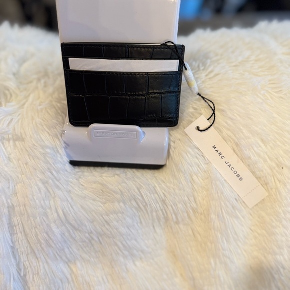 Marc Jacobs Stunning Black Croc Credit Card Case NWT - Picture 6 of 13